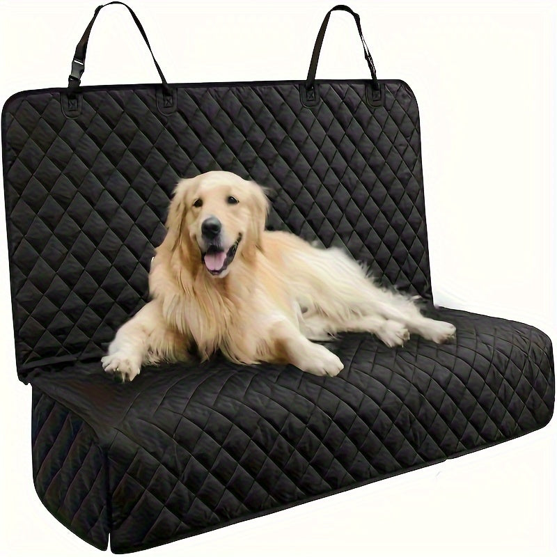 Multifunctional dog car seat cover is waterproof, durable, and versatile. Fits securely in cars, trucks, and SUVs.