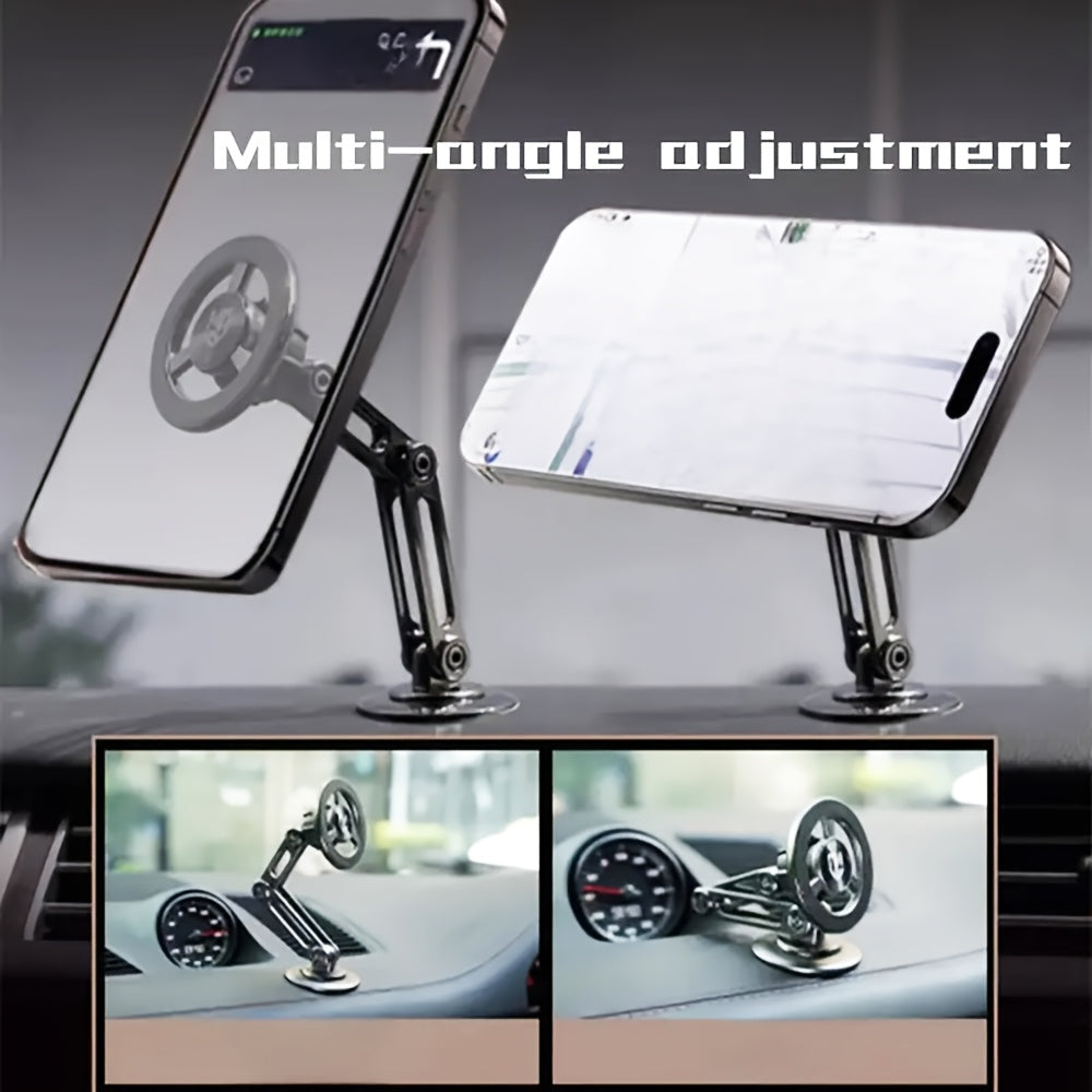 Magnetic wall mount with rotatable design for smartphones, made of waterproof PC material.