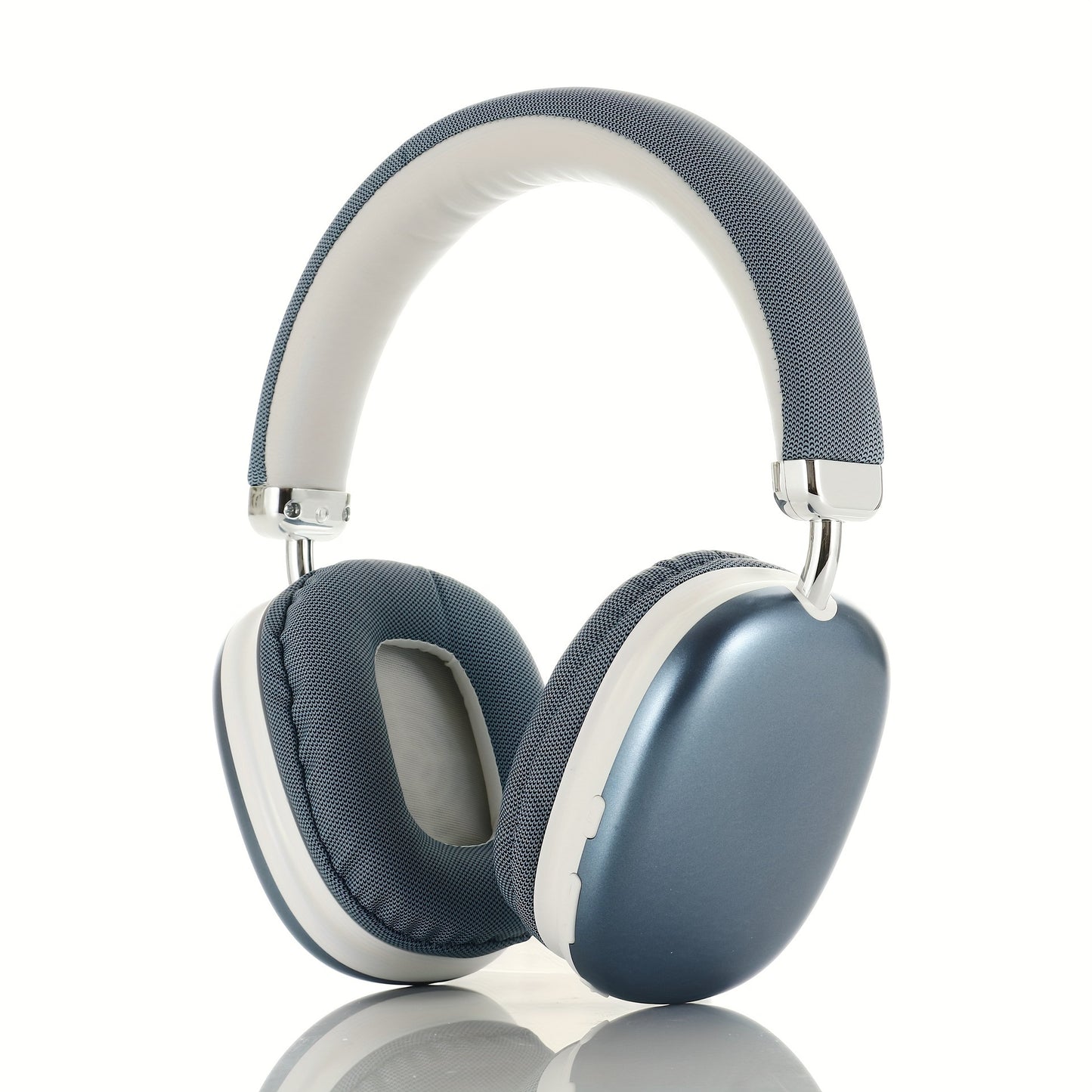 Wireless Over-Ear Headphones feat. TF Card Slot, Built-in Mic, USB-C Charging, Low Latency Audio, Comfortable Ear Cups. Compatible with Smartphones & Computers | Modern, Plastic