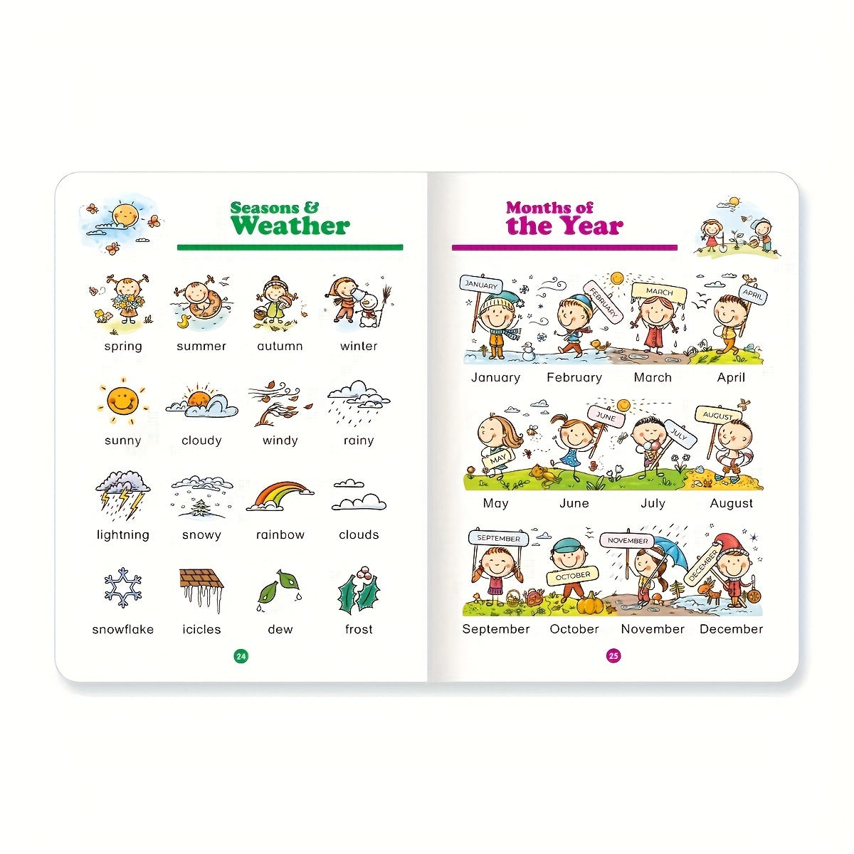 32-page English vocabulary learning book