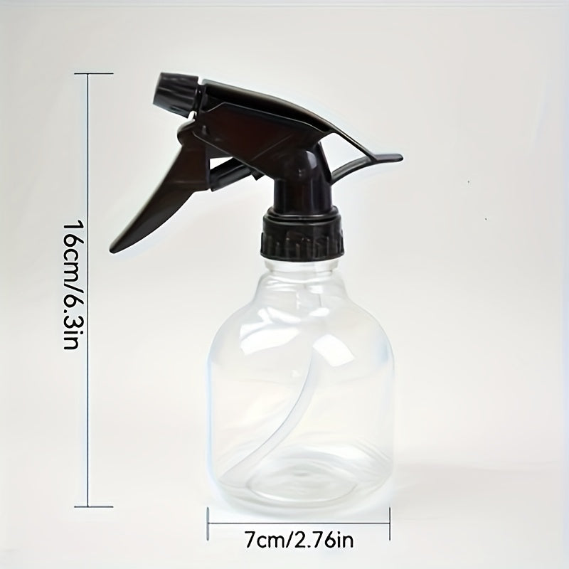 250ML versatile watering can for gardens, transparent plastic spray bottle for hair and skin hydration.