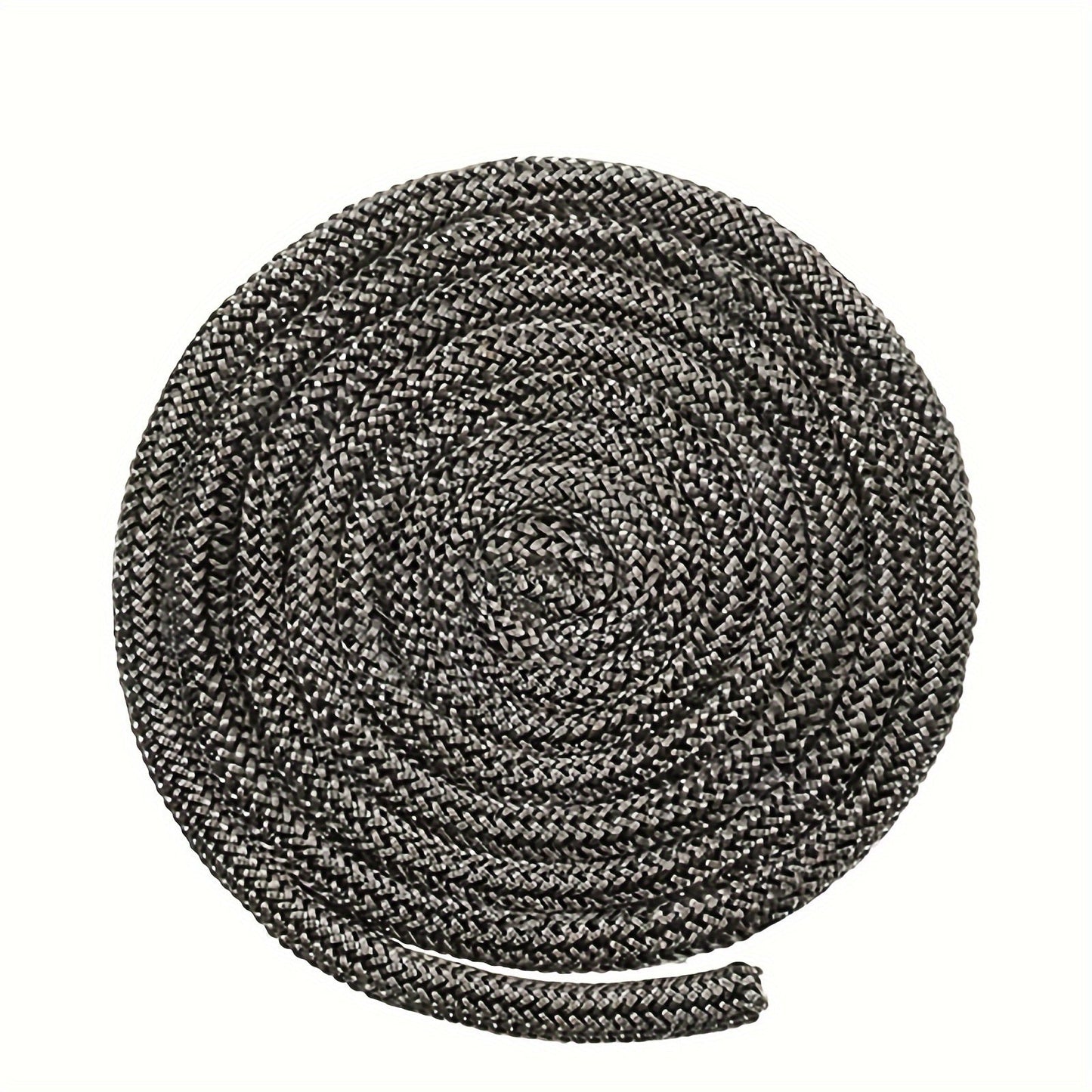 Durable Vintage Fireplace Door Seal with 2m Fiberglass Gasket Rope for Woodburner, High Temperature Resistant, Wall Mount, Non-Electric Glass Stove Gasket Replacement, Abrasion Resistant and Soft