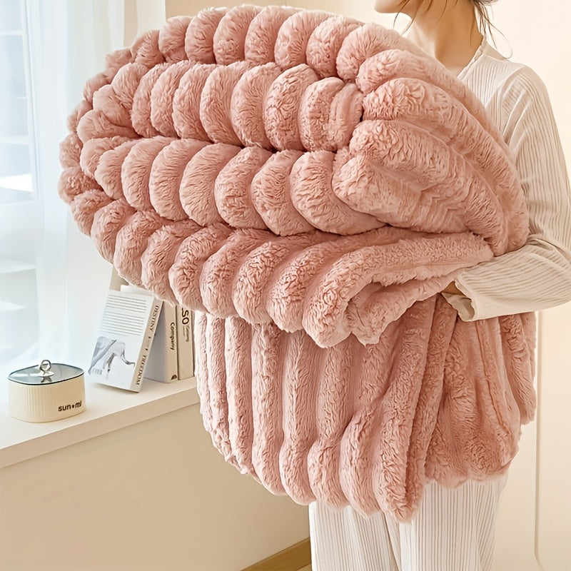 Soft and cozy, this Milk Velvet blanket is perfect for keeping you warm and comfortable. Versatile and multi-functional, it can be used as a knee blanket, shoulder blanket, bed blanket, sofa blanket, or even a camping blanket. With a modern style and