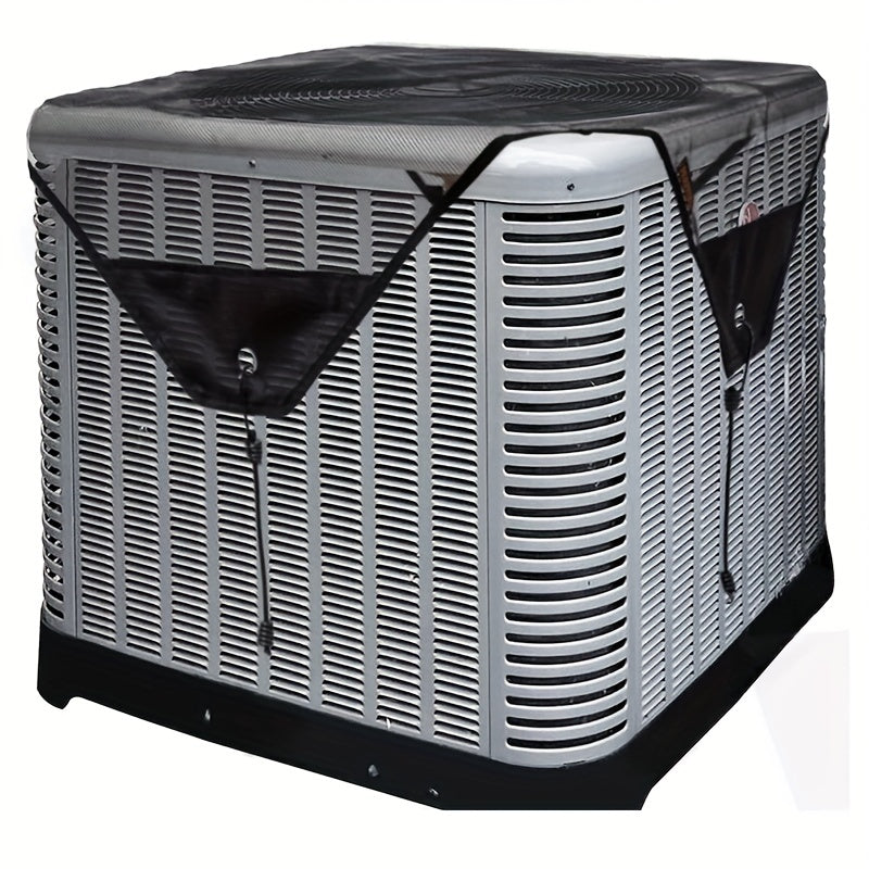 Protect your outdoor AC unit year-round with our All-Season AC Cover. Made from durable PVC mesh, this cover features adjustable elastic cords for a secure fit. Keep your unit safe from debris, leaves, and water damage with this waterproof protection