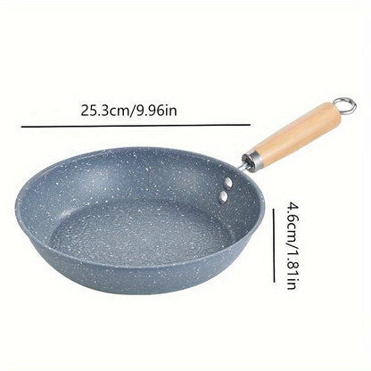 Set of 3 Non-Stick Skillets in Japanese Style with Vintage Hammered Finish - Easy to Clean, Heat Resistant, Made of Stainless Steel, Works with Induction Cooktops. Suitable for Various Heating Methods, Oil-resistant and Rice Stone Coated.