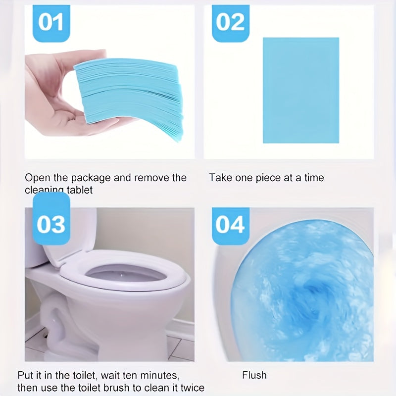 30 Toilet Cleaning Tablets: Clean toilets, floors, deodorize, remove odors, scale, urine stains, and odors - a home cleaning essential.