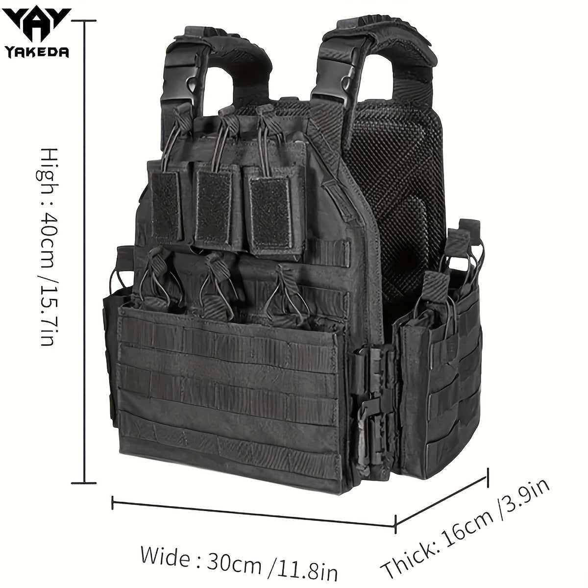 BOMTURN Outdoor Training Vest for Men with Quick Release Molle Design