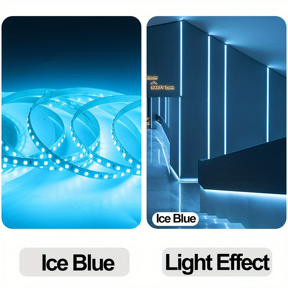 32.8ft/10m LED light strips, 24V, 2835 120LED/M, for home decor, plastic material, DC power.