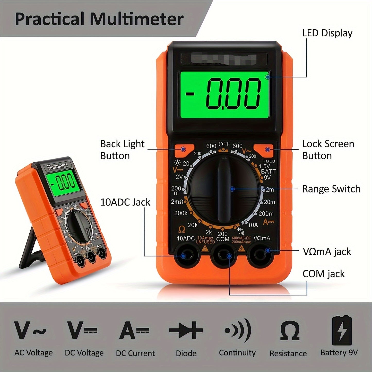 Australian Standard Digital Multimeter Display Adjustable Temperature Soldering Tool Set for DIY and Repair.