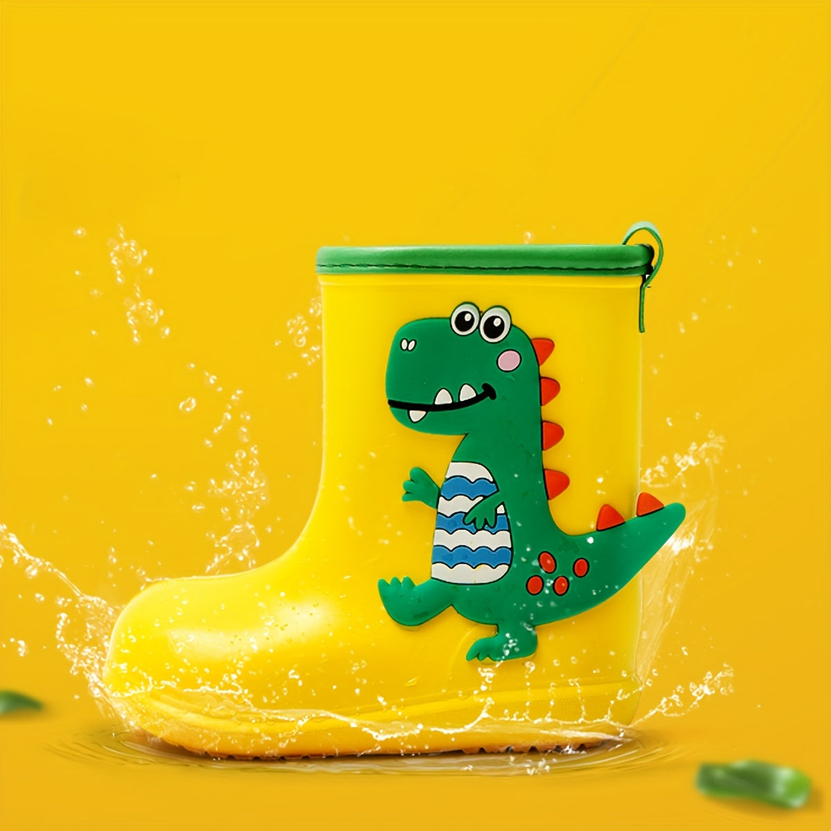 Fun Kids Rain Boots - Slip-Resistant Ankle Shoes with Dinosaur & Unicorn Designs, Perfect Year-Round