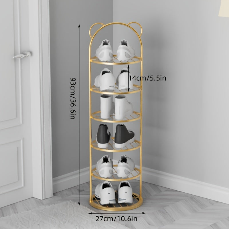 Durable Metal Shoe Rack with Space-Saving Multi-Layer Design for Organizing Shoes in Tight Spaces at Home