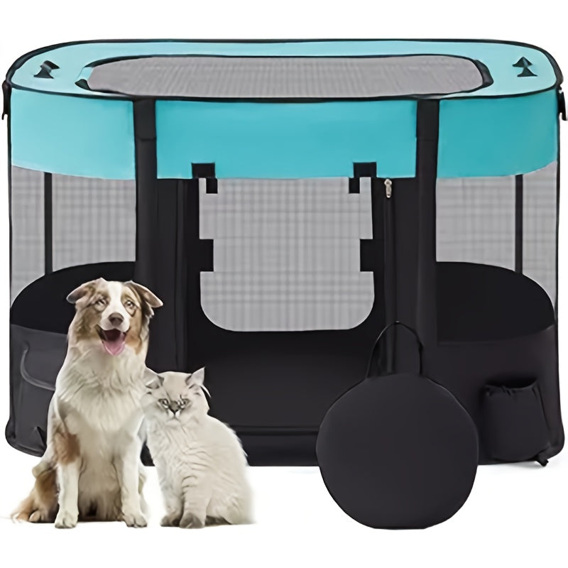 Square PVC pet bag for travel, portable dog carrier backpack, 1pc.