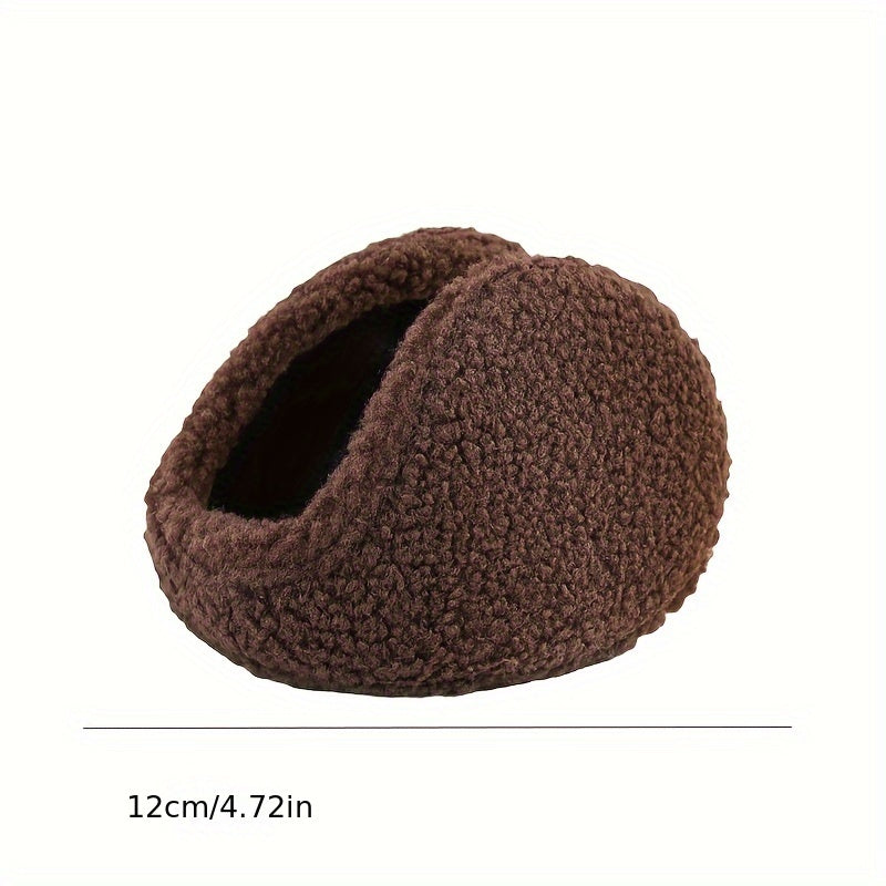 Warm and Cozy Fleece Earmuffs for Men and Women - Stretchable and Hand-Washable Winter Ear Warmers featuring a Knit Design