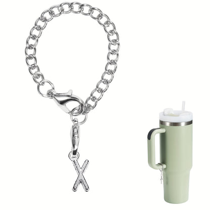 1-pc letter charm accessory for tumblers and water bottles.