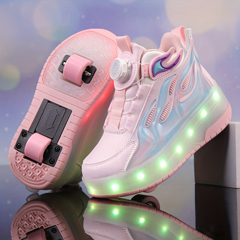 Trendy low-top glowing skate shoes are lightweight and versatile, perfect for both boys and girls in any season. They are durable, slip-resistant, and suitable for indoor and outdoor use.