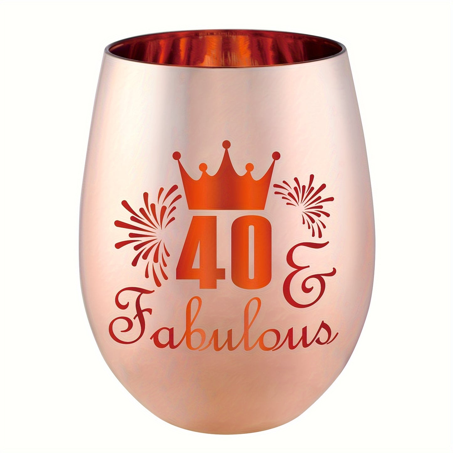 Stylish Glass Birthday Cup for Women - Ideal for 30th-70th birthdays - Durable and Reusable, Great for Home.