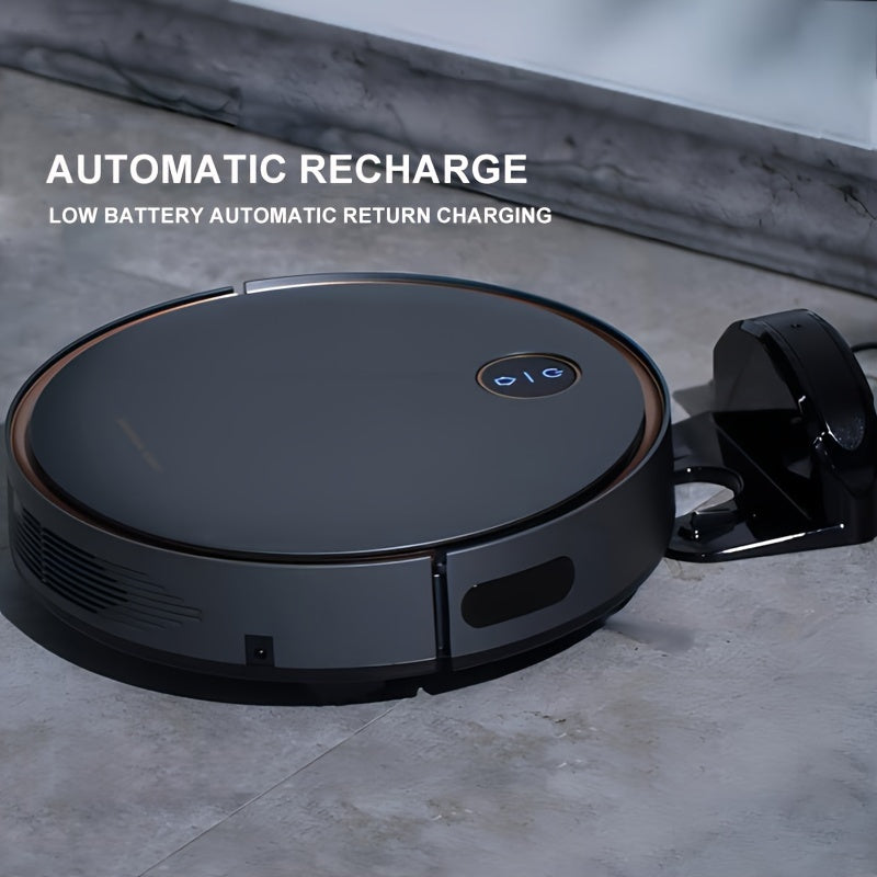 Robot vacuum cleaner with infrared sensing, rechargeable lithium battery, dual power options, US plug, ideal for home and pet owners.