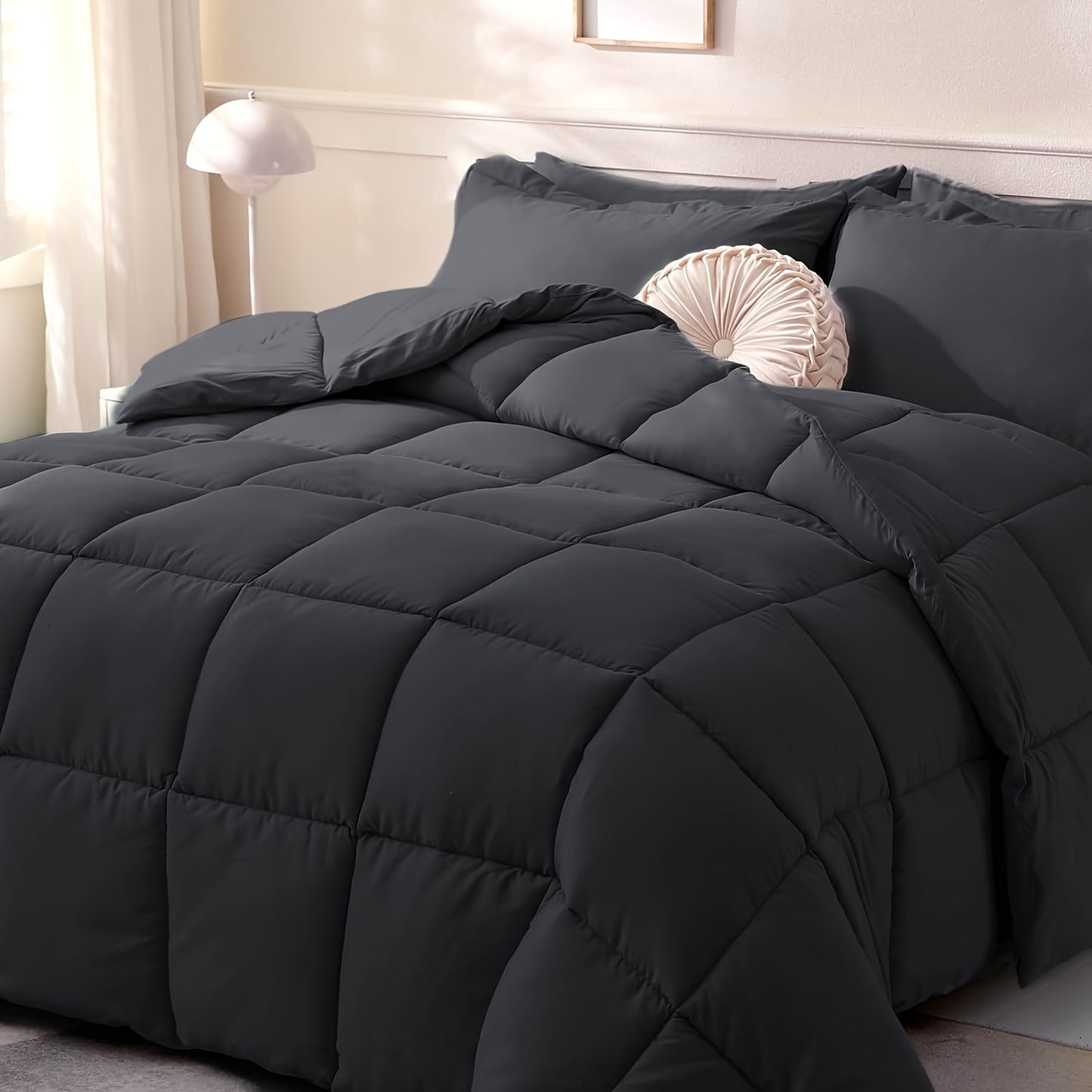 1pc Quilted Comforter Duvet Insert with Polyester Filling