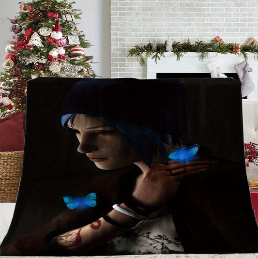 Get cozy with this "Life is Strange" themed blanket, made of 100% polyester for ultimate comfort. Featuring a vintage-inspired design, this throw is perfect for your couch, living room decor, or outdoor activities. It makes a great all-season gift for