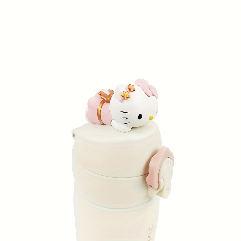 Hello Kitty insulated water bottle with 3D design, ideal for gifts or on-the-go use.