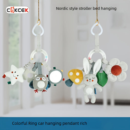 Plush Car Hanging Toy for Young Children - Featuring Nordic Style, Soft Fabric, and Mixed Colors - Great Gift for Babies aged 0-1 - Perfect for Birthdays, New Year, and Thanksgiving - Ideal Children's Toy