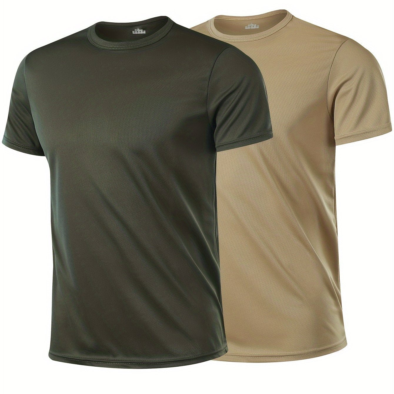 2 Men's Crew Neck T-shirts for Summer, Soft, Stylish and Casual.