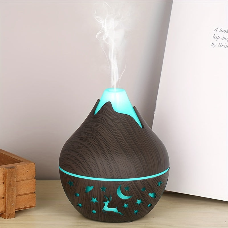 YAIAWISU USB-Powered Portable Humidifier & Aromatherapy Diffuser - Ideal for Bedrooms & Offices, Cool Mist, Stylish Plastic Design.