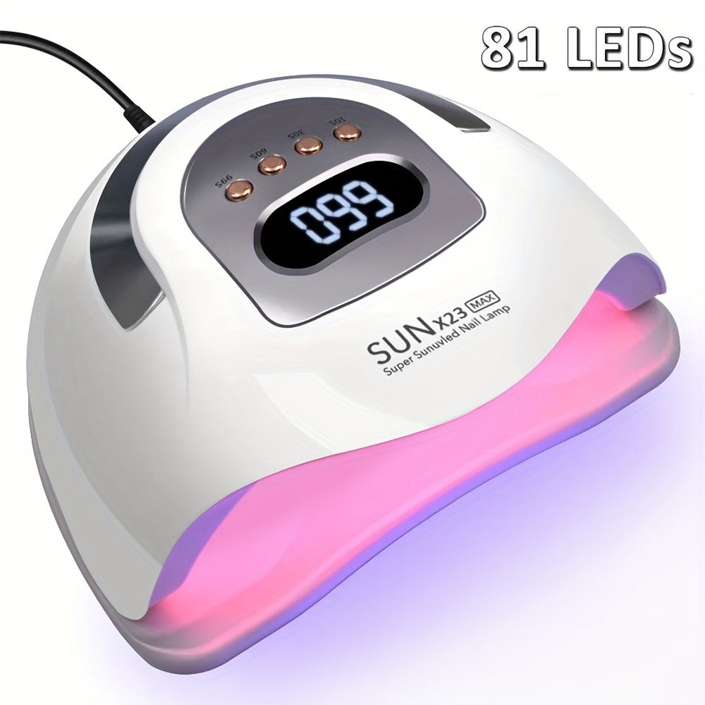 High power LED nail light machine for salon and home use, with no black hands, portable, quick-drying, and four timers.