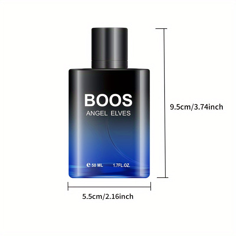 BOOS Angel Elves Eau de Toilette: 1.7 fl oz Woody Scent with Pink Pepper, Nutmeg, Cedar & Mint. Alcohol-based and Formaldehyde-free, ideal gift for Holidays & Birthdays.