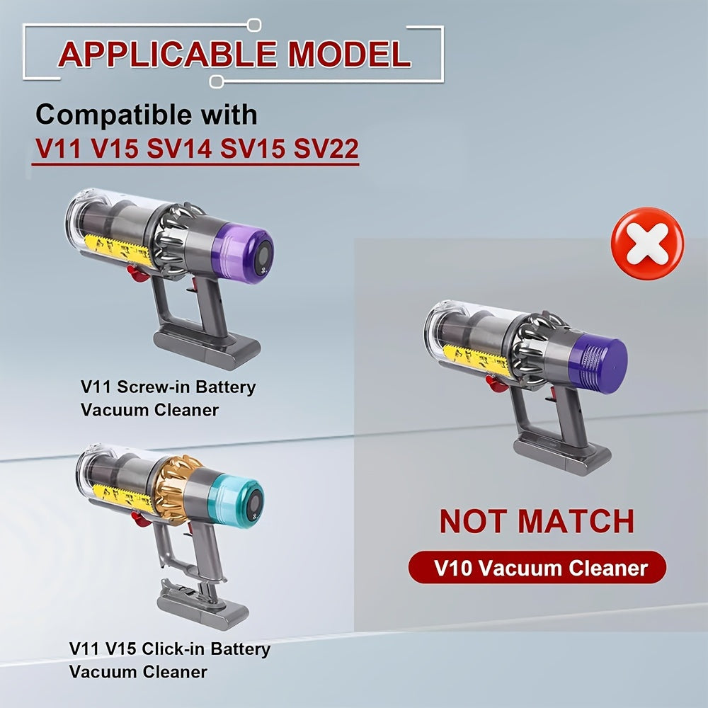 Емкость для пыли большого размера, совместимая с пылесосами Dyson V11, V15, SV14, SV15 и SV22. Запасная часть для контейнера/ведра для пыли.