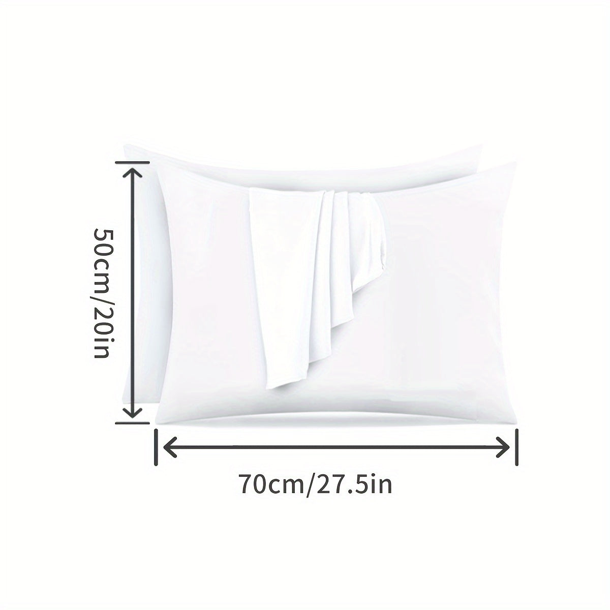 This pillow protector cover is made of 100% polyester knitted fabric that is waterproof and ultra-soft. The thick white pillowcase is breathable and machine washable with a zipper closure. It is water-resistant and features active printing, weighing 110g