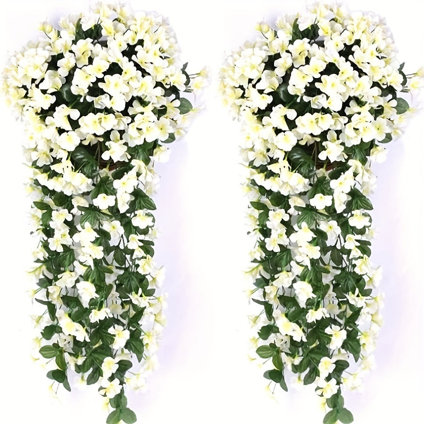 Zaphyron 2pcs Violet Ivy Artificial Flowers - Outdoor & Wedding Decor