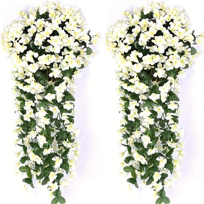 Zaphyron 2pcs Violet Ivy Artificial Flowers - Outdoor & Wedding Decor