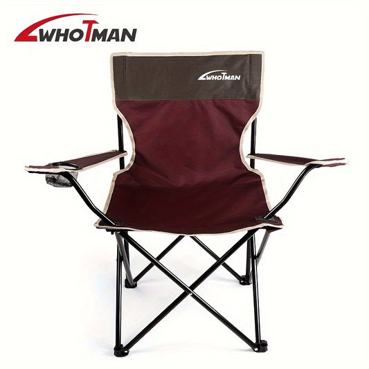 Oxford Folding Chair, portable picnic armchair for outdoor leisure.