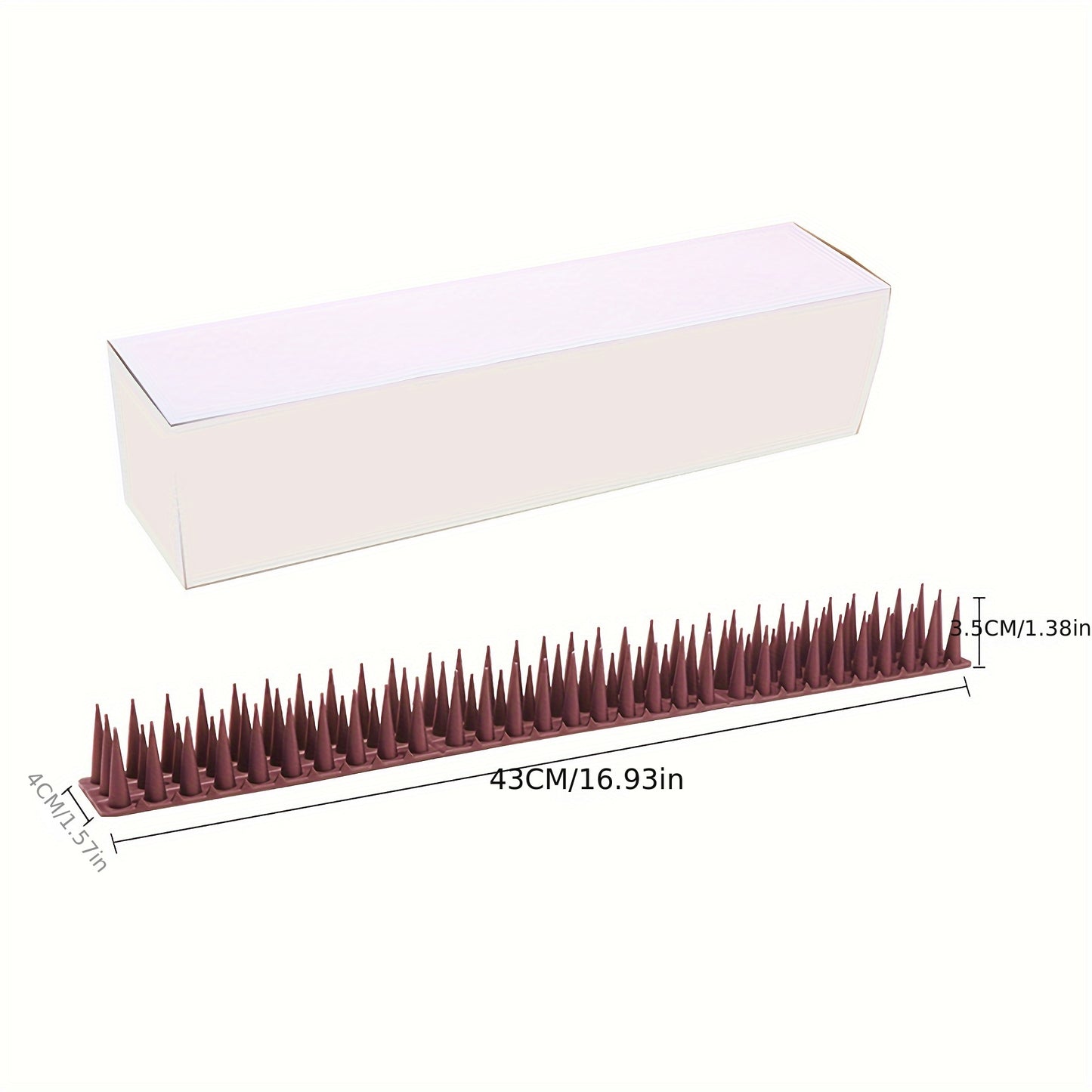 ZLYUQI Bird Spikes - Plastic fence spikes for outdoor use, physical electronic pest control. Prevents birds, squirrels, cats, raccoons, crows. No electricity or battery needed. Available in