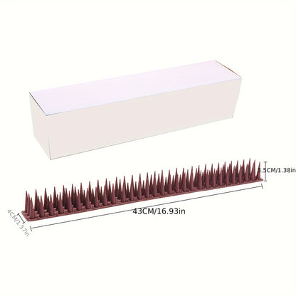 ZLYUQI Bird Spikes - Plastic fence spikes for outdoor use, physical electronic pest control. Prevents birds, squirrels, cats, raccoons, crows. No electricity or battery needed. Available in