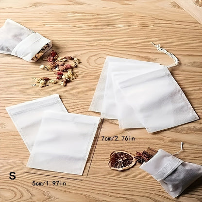 100 tea bags, including pumping lines, traditional Chinese medicine decoction bags, non-woven seasoning soup slag bags