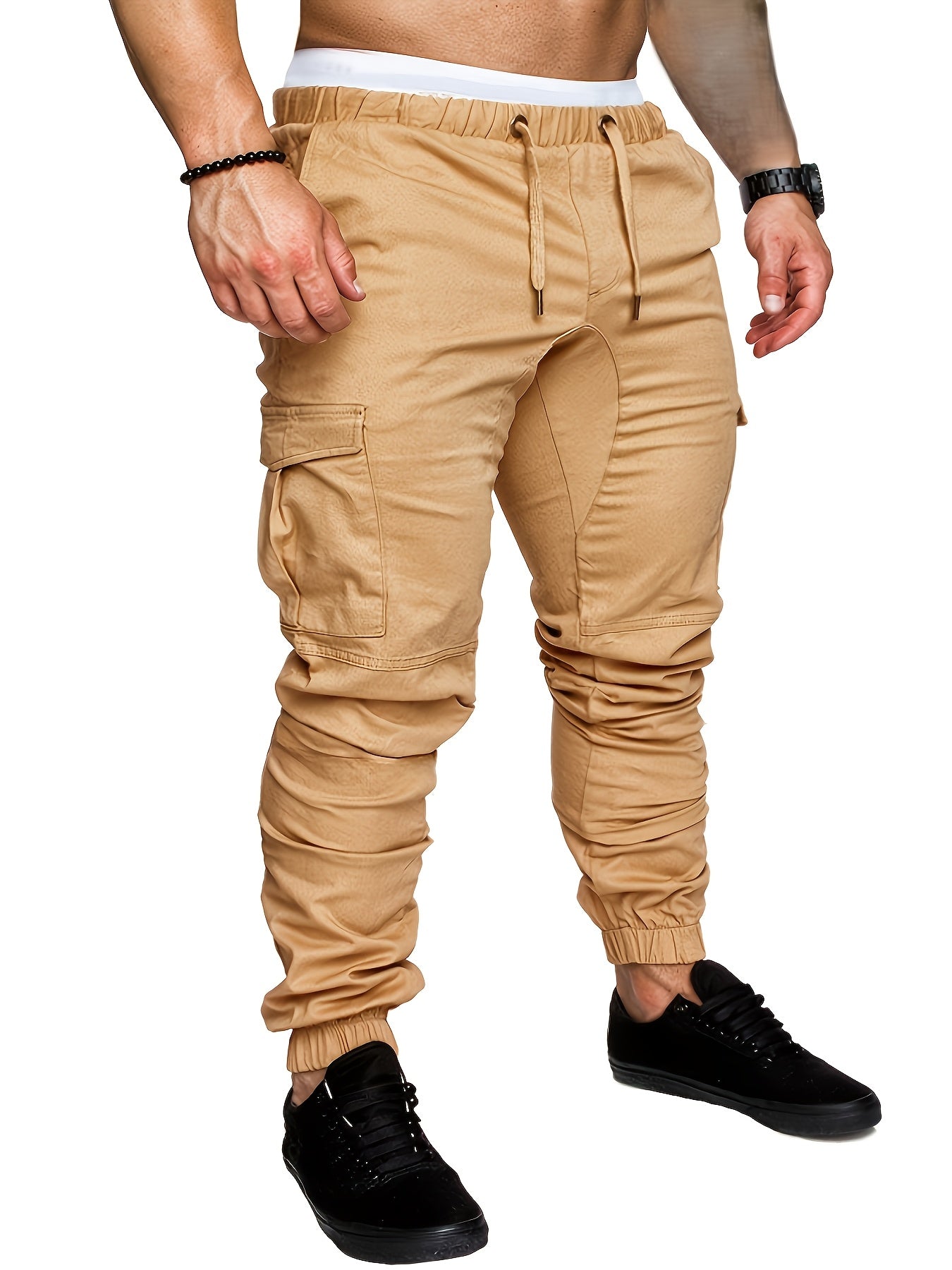 Men's casual sports cotton cargo pants for cross-border travel.