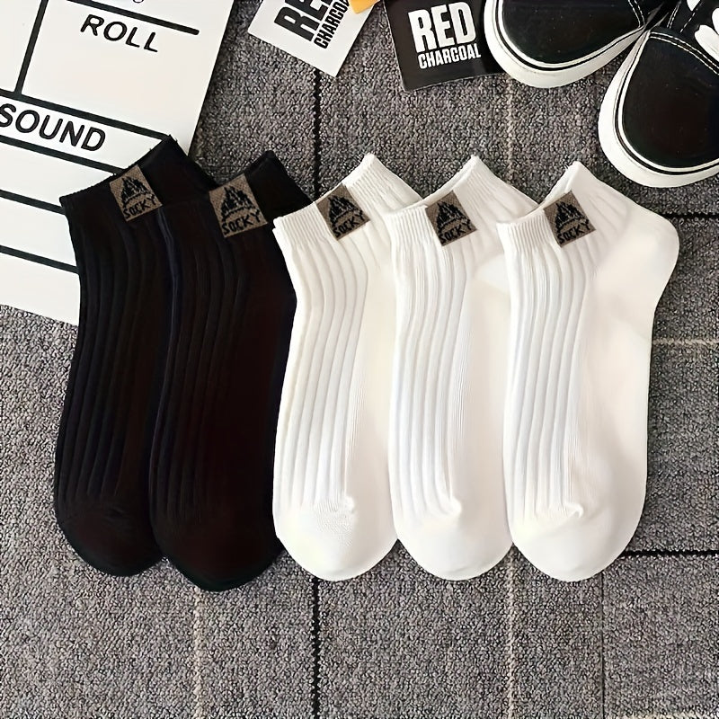 5 pairs of comfortable and breathable crew socks for women