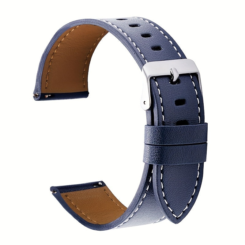 Get a stylish 1pc 22mm/20mm strap for your Samsung Galaxy Watch 6 Classic or Galaxy Watch 5/4/3. This PU leather band also fits Huawei watches and features a quick-release design. The perfect gift choice for any watch enthusiast.