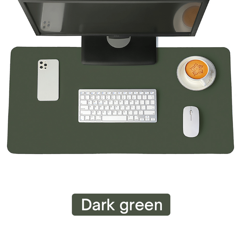 Large PU Leather Waterproof Desk Mat for Office with Gaming Mousepad and Keyboard Desk Pad