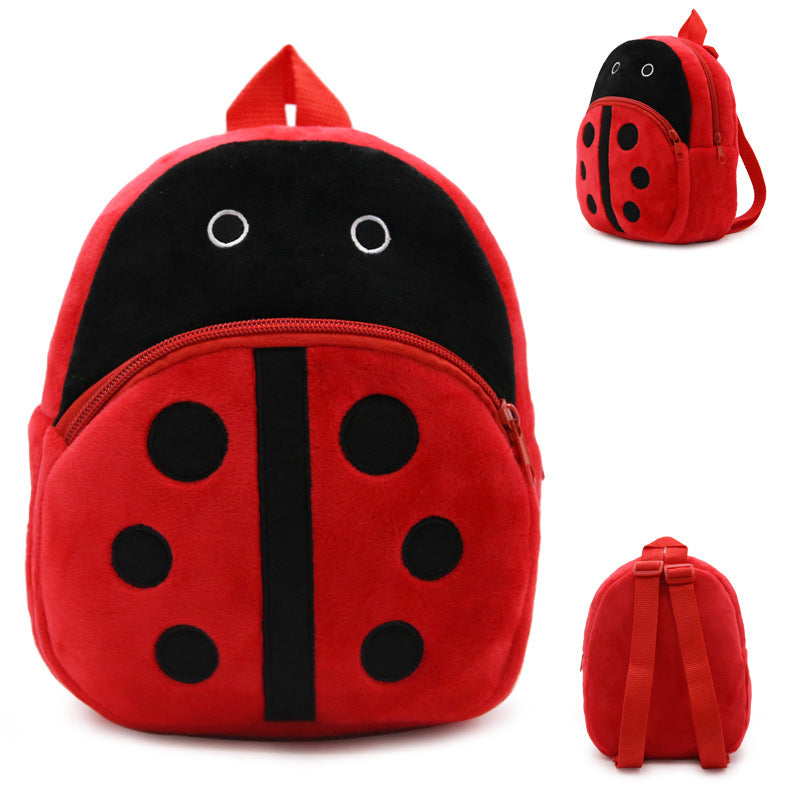 Plush Kid Backpack Strawberry Schoolbag - A Cute Fruit Style Bag Perfect for Halloween, Thanksgiving, or Christmas Gift Giving