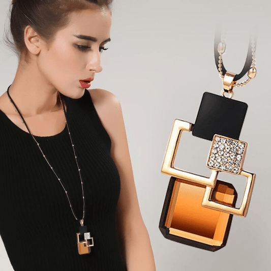 New fashion pendant necklace is the perfect accessory to style up your autumn and winter outfits. This retro all-match long necklace is versatile and can be worn with your favorite sweaters and tops. Perfect for women who love stylish clothing