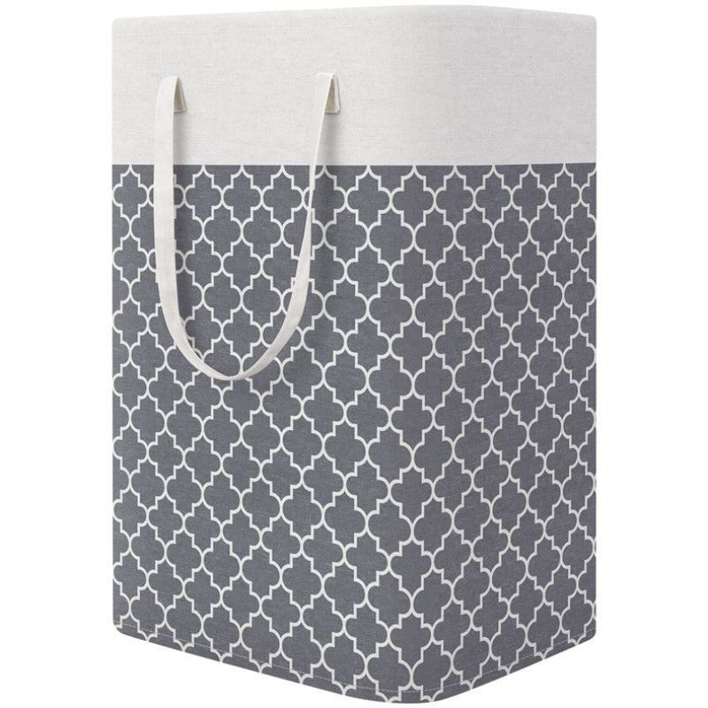 Large Capacity Cotton And Linen Fabric Dirty Clothes Basket, perfect for storing dirty clothes, toys, or laundry. This foldable basket is ideal for bathroom or room organization and makes a great Christmas or Halloween gift.