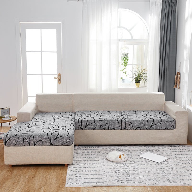 Milk-printed couch cover