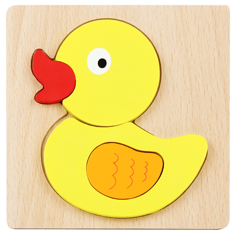 Educational wooden puzzle toys featuring cartoon animals, perfect for young children in kindergarten. Ideal for holiday gifts such as Christmas, Halloween, and Thanksgiving.