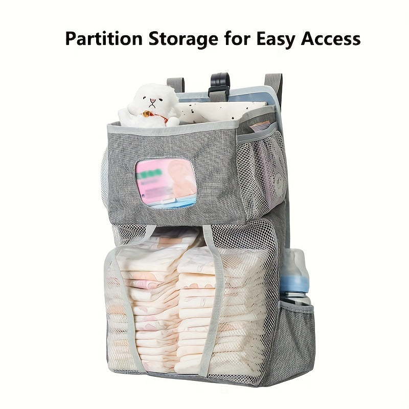 The Lamroro Diaper Storage Bag is a versatile waterproof bag for travel with stroller straps, offering large capacity and easy folding.