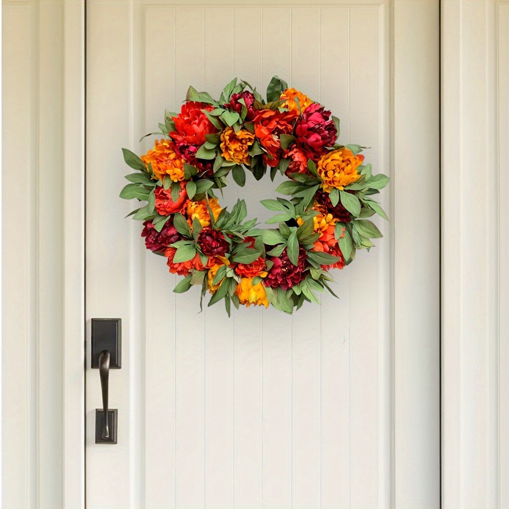 Add a touch of elegance to your winter decor with our Elegant Floral & Greenery Window Sticker. Featuring vibrant red, orange, and yellow flowers with pine accents, this self-adhesive PVC sticker is 7mil thick and perfect for holiday decorations and