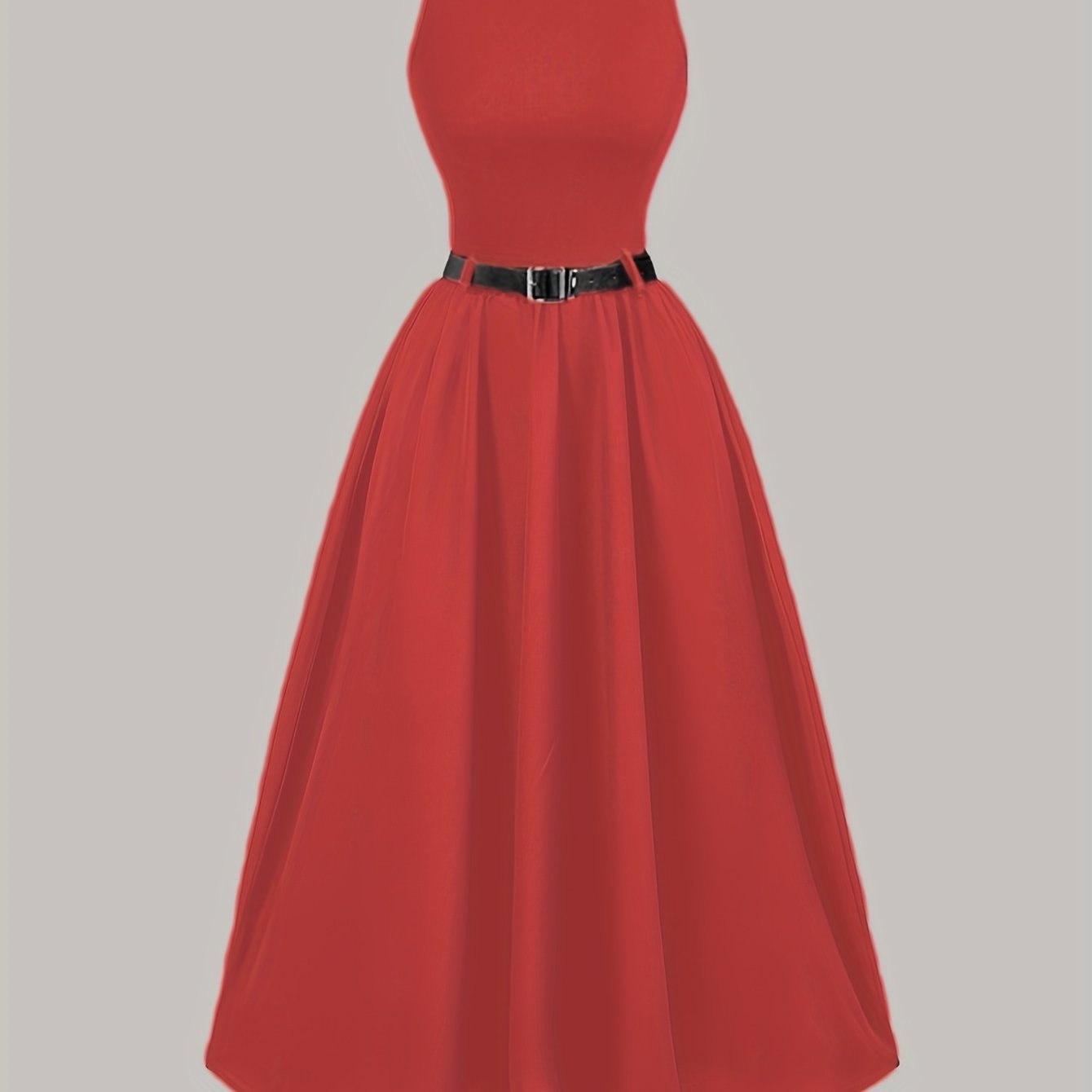 Focus on European and American fast fashion with solid color sleeveless summer dresses for women.