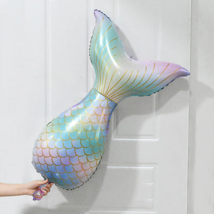 Purple Mermaid Party Balloons set includes 32 inch Ombre Number Foil Balloons for Birthday and Baby Shower Decoration. Helium Balloon Set makes perfect Birthday Gift.